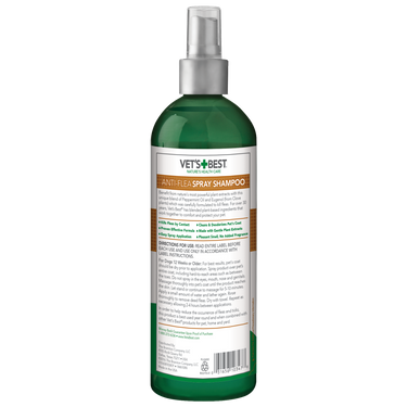 Vet’s Best Natural Anti-Flea Easy Spray Shampoo (16 oz)